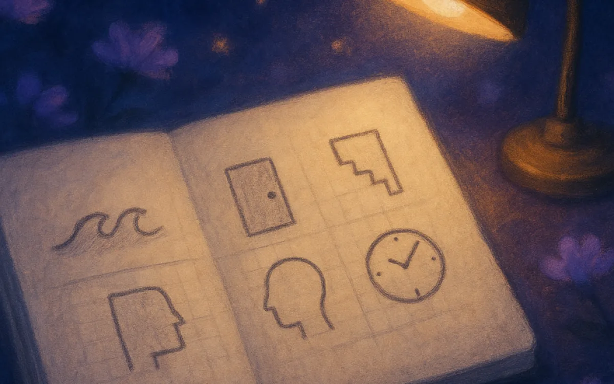 A template turns a vague memory into something you can compare next month